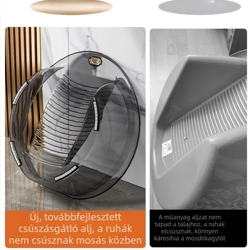 Beépített mosókád PET anyagból, dörzsölő deszkával, 32 cm