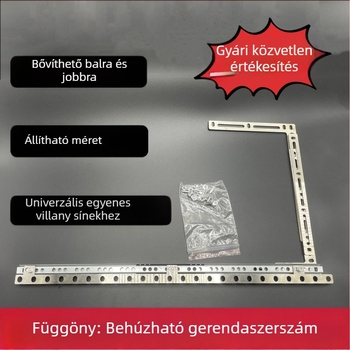 Függöny sínhez tartozó áthidaló tartó – erkély elektromos sín kiegészítők