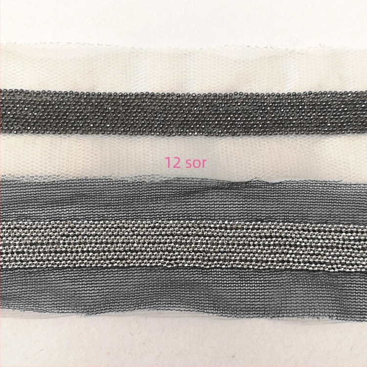 Gépi hímzésű gyöngylánc hálócsipke szegély DIY ruházathoz, táskákhoz, cipőkhöz, függönyökhöz és párnákhoz