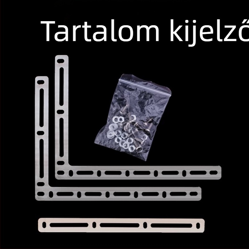 Nemesacél függönyrendszer keresztgerinc-adapter az erkélyhez, kompatibilis egyenes és négyszögletes sínekkel, állítható függöny-kiegészítő