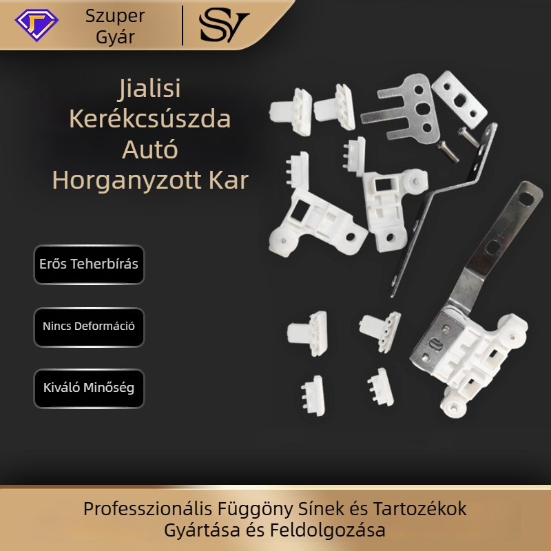 Jialisi görgős függöny sín, elektromos, egyszerű, csendes csúszó sín