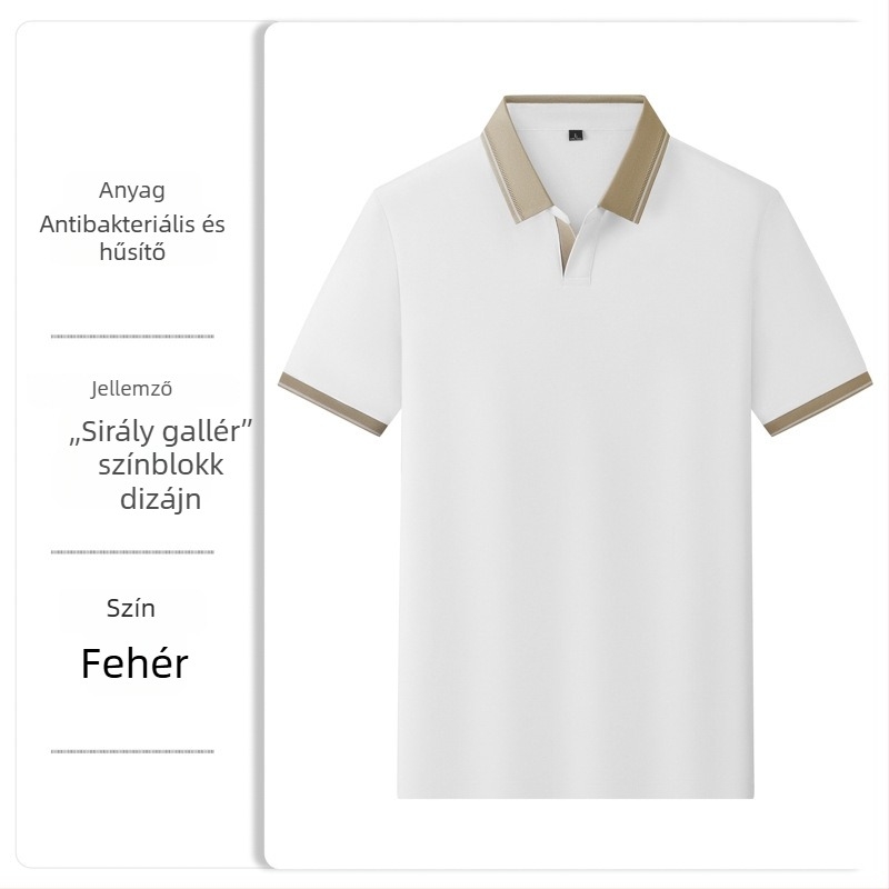 Hűsítő mulberry selyem polo ing irodai logóval – vállalati kultúra tervezés