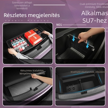 Xiaomi SU7/YU7 csomagtér alsó tároló doboz – belső autós szervező