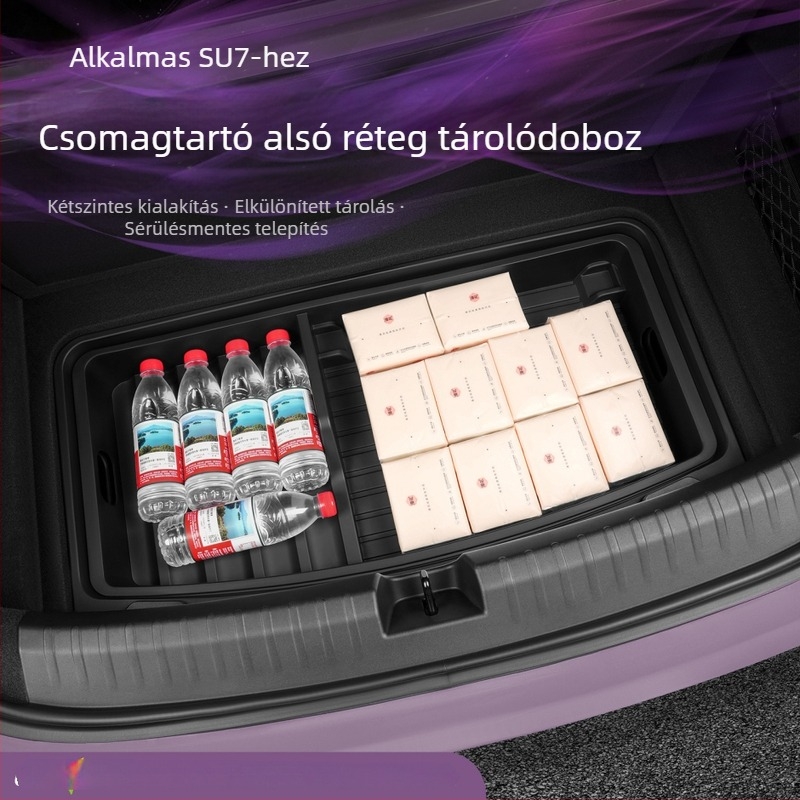 Xiaomi SU7/YU7 csomagtér alsó tároló doboz – belső autós szervező