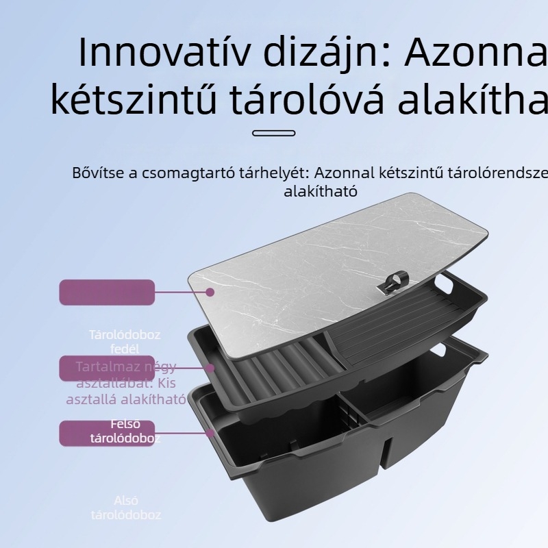 Xiaomi SU7/YU7 csomagtér alsó tároló doboz – belső autós szervező