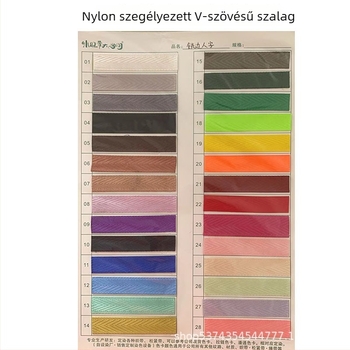 Színes nylon szalag zárt éllel hátizsákokhoz, táskákhoz és ruházathoz