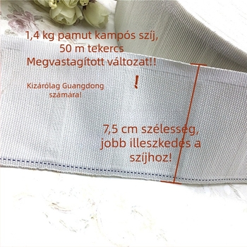 Jintian Fehér poliészter függönyszalag kampókkal
