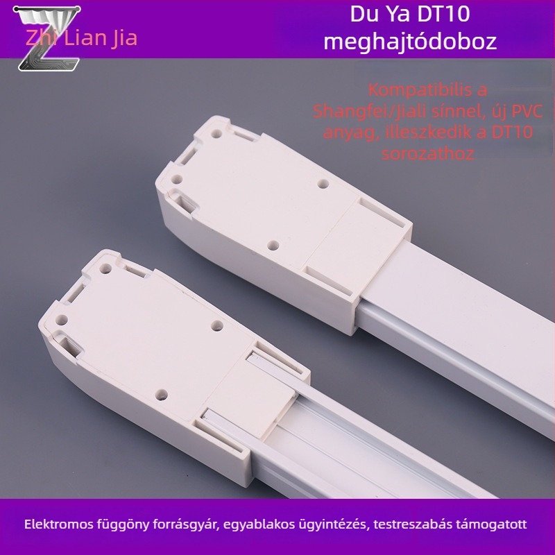 Intelligens elektromos függöny sín kiegészítők, végzárók a sínhez, Dooya DT10, Shangfei Jialisi sínhajtó doboz