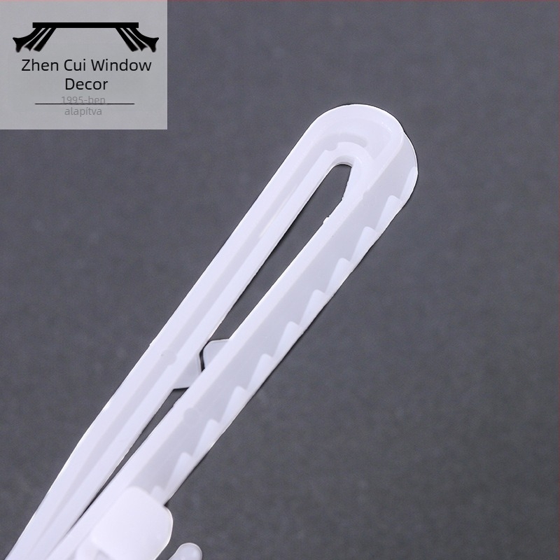 Függönyökhöz emelő horog, műanyag, fehér, méretek 7 cm és 9 cm