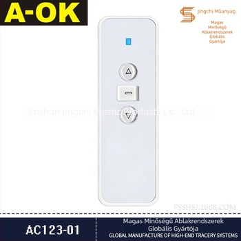 AC123 sor elektromos függöny – kézi távvezérlő, 433 MHz RF adó