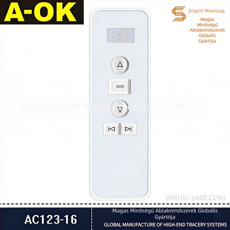 AC123 sor elektromos függöny – kézi távvezérlő, 433 MHz RF adó