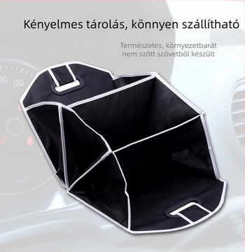 Összecsukható autócsomagtartó rendező vastagított nemszövött anyagból