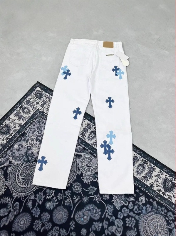 Cro Cross Blue Label farmernadrág – laza, egyenes szabás, fehér denim