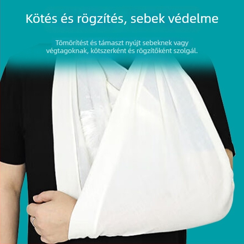Orvosi háromszög-kötés és elsősegély-készlet oktatási célokra, kötözésre és rögzítésre kültéri vészhelyzetekhez