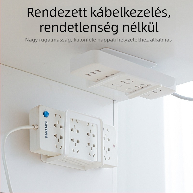 Fali router tároló doboz, furat nélkül, nappali faliszekrény, többfunkciós tartó set-top box és modem számára