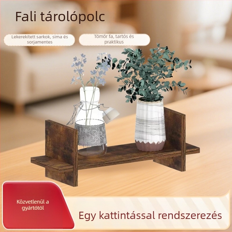 Fali- és asztali tároló polc virágdíszítéshez – fürdőszoba, nappali, konyha