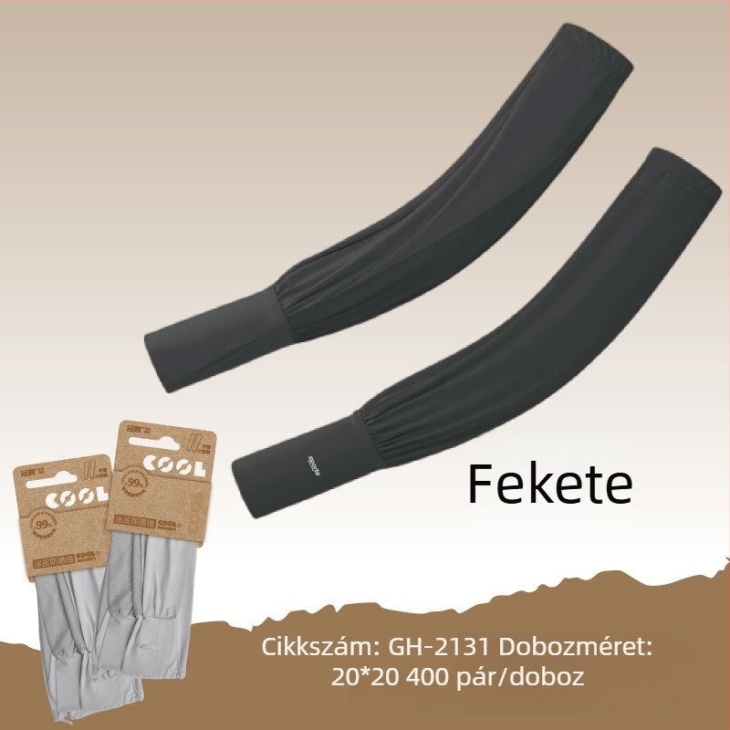 Guanhui Ice Ujjvédők – Szabadon illeszkedő, lélegző Ice Silk anyag, UV-védelem, nyár, kerékpározás