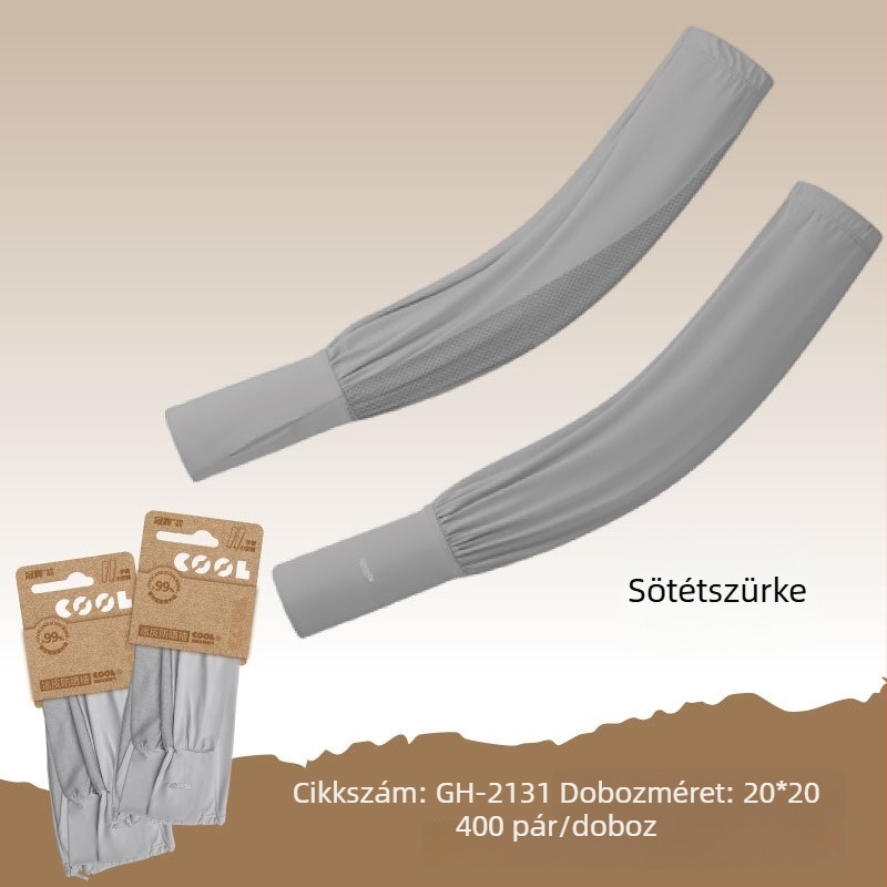 Guanhui Ice Ujjvédők – Szabadon illeszkedő, lélegző Ice Silk anyag, UV-védelem, nyár, kerékpározás