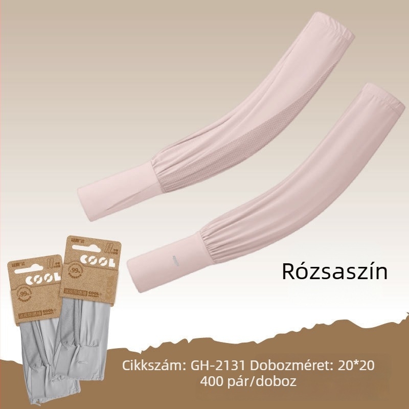 Guanhui Ice Ujjvédők – Szabadon illeszkedő, lélegző Ice Silk anyag, UV-védelem, nyár, kerékpározás