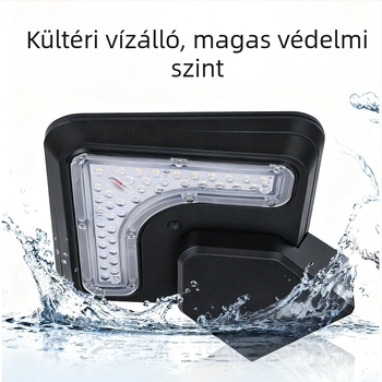 Napelemes kocka falikar, IP65 vízálló, kültéri világítás kerthez és udvarhoz