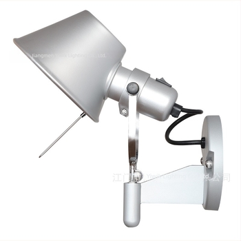 Artemide fali lámpa hálószobába, ágynál olvasólámpa, alumínium, skandináv stílus
