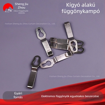 Elektromos függöny kígyó pályával és farokkampóval – nyitás-zárás alkatrész