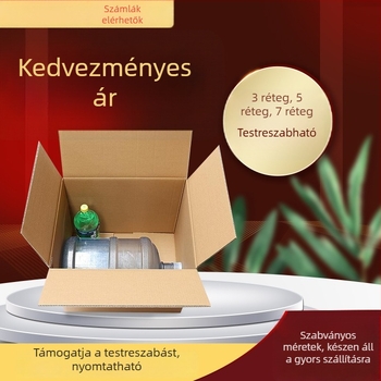 Négyszögletes félmagas kartondoboz költöztetéshez és logisztikához, otthoni tárolásra