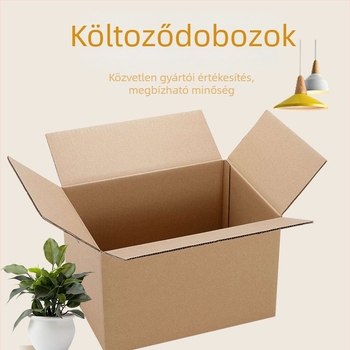 Négyszögletes félmagas kartondoboz költöztetéshez és logisztikához, otthoni tárolásra