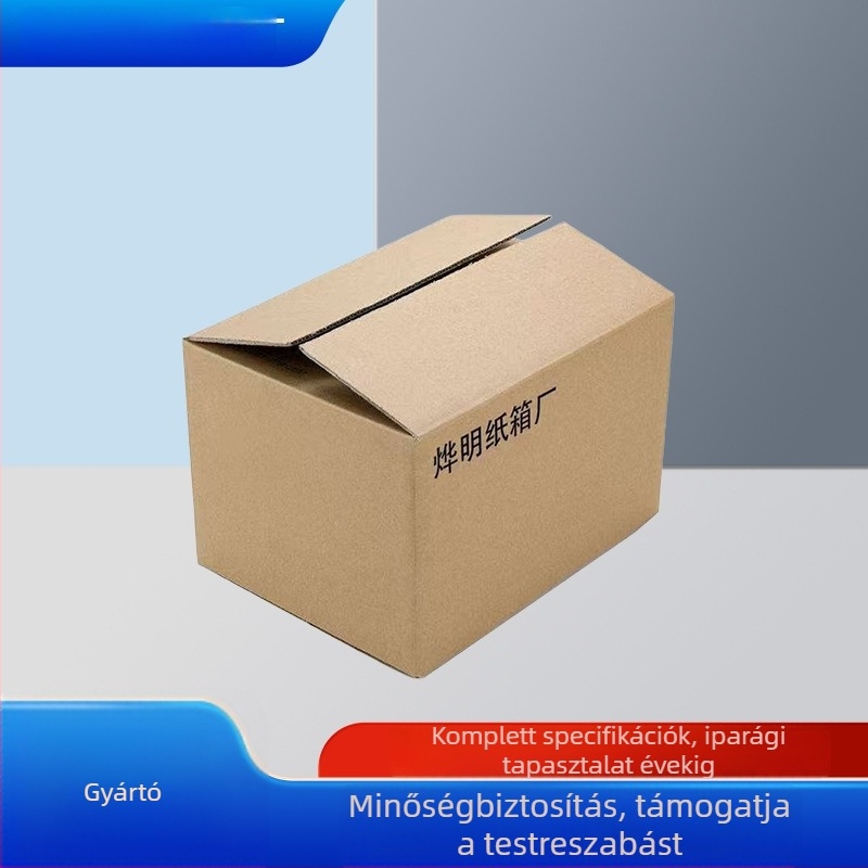 Négyszögletes félmagas kartondoboz költöztetéshez és logisztikához, otthoni tárolásra