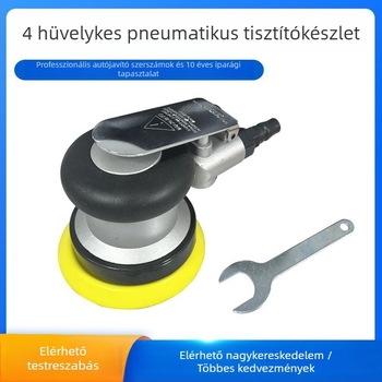 4 hüvelykes pneumatikus tisztítóeszközök készlete, alumínium ötvözetű szerszámtartó doboz belseje, nano tisztító lapok