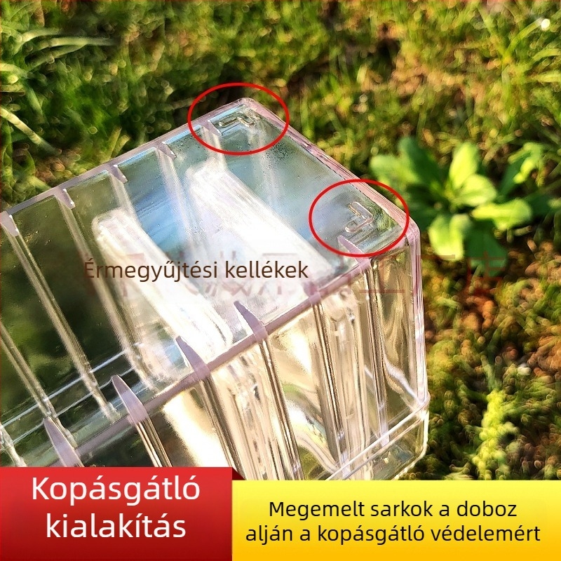 Átlátszó akril érme tároló doboz, 20 darabos készlet gyűjteményhez és kiállításhoz