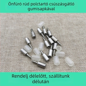 Egyszemélyes öncsavaros polctartó és osztó, szekrényekhez és gardróbokhoz — teherbíró fém alkatrész