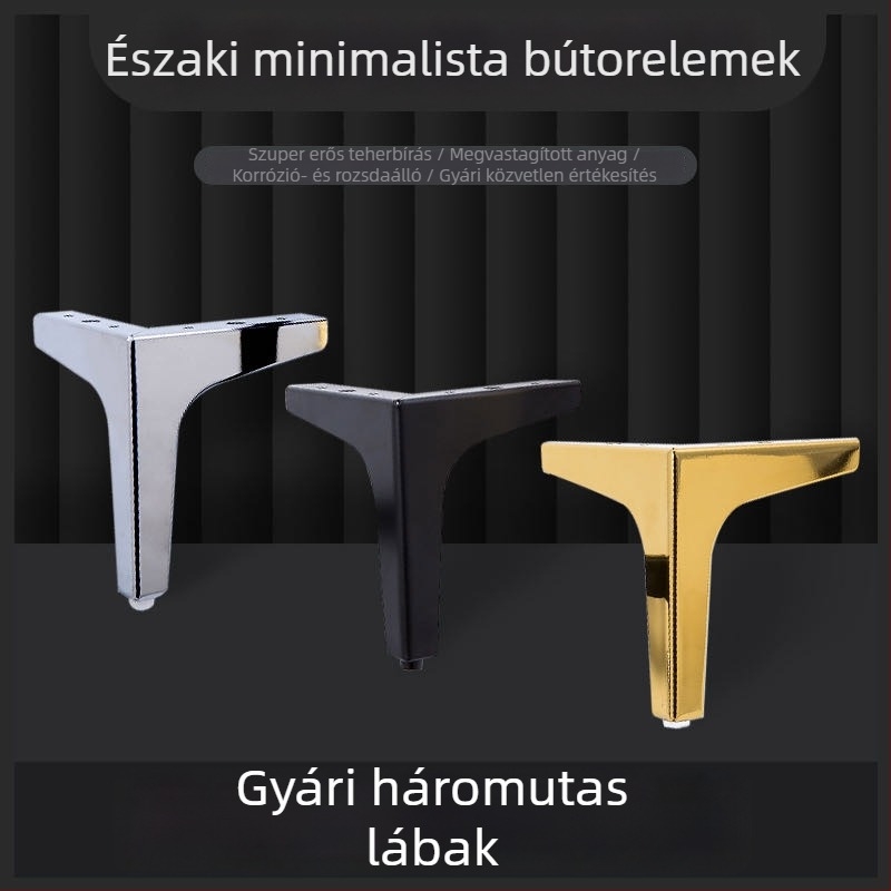 Fém bútorszárak kanapéhoz, szekrényhez, dohányzóasztalhoz, TV-állványhoz és éjjeli szekrényhez – minimalist design, hideg-hengerelt acél