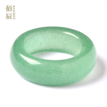 Dongling Jade gyűrű, zöld jade, egyszerű kör alakú dizájn, uniszex, Mori stílus