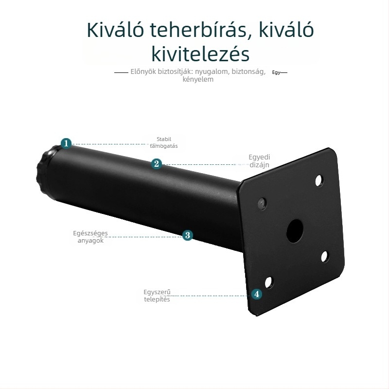 Északi stílusú fémből készült bútorlábak, állítható középső láb dohányzóasztalokhoz, szekrényekhez és kanapékhoz