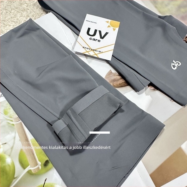 UPF50+ napsugárzás elleni karhüvely Ice Silk, női napsugárvédő, vezetéshez kültéren, csúszásmentes, érintőképernyő-kompatibilis, nyár