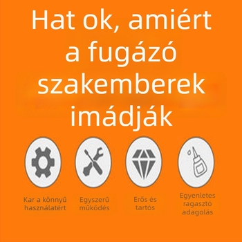 Kétkomponensű tömítő eszköz kettős csővel rendelkező ragasztópisztollyal, sarkok repedéseinek kitöltésére