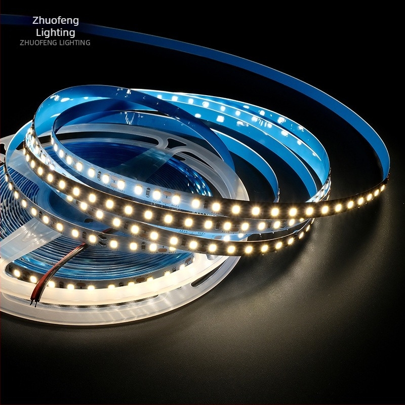 24V 2835 LED szalag, öntapadós, beltéri, rezgésmentes, lineáris mennyezeti LED szalag, rugalmas
