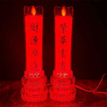 LED hintázó gyertya, kettős használatra (8730–8734)