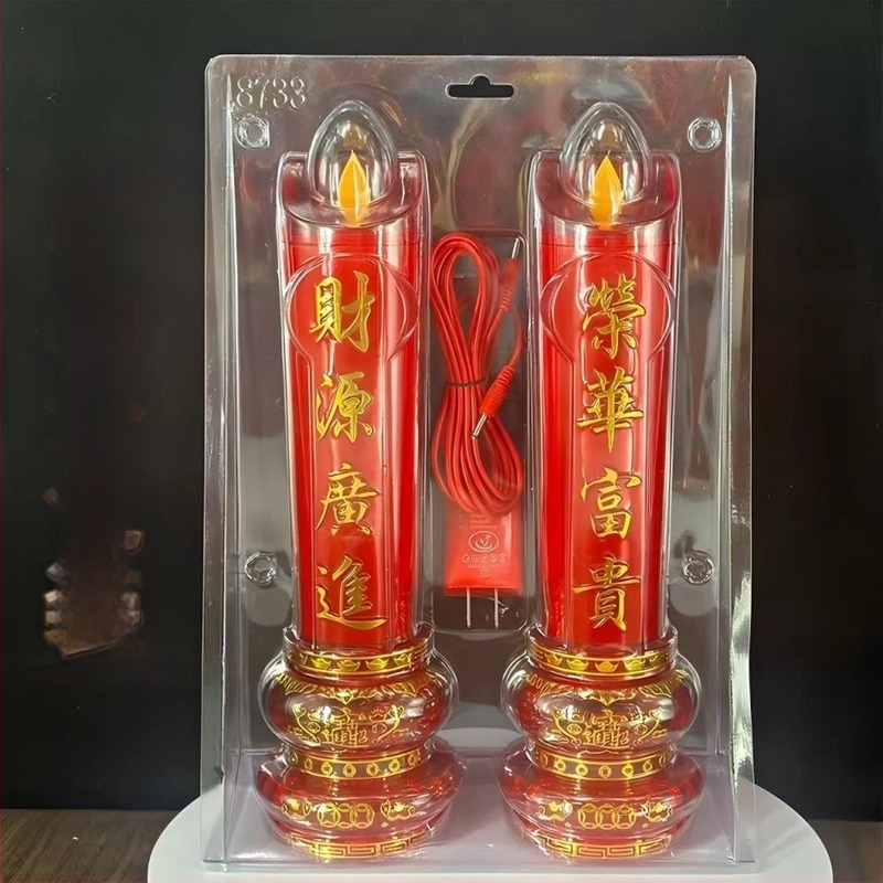 LED hintázó gyertya, kettős használatra (8730–8734)