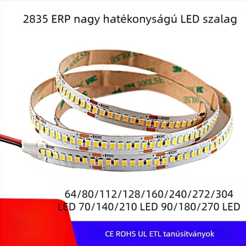 EU ERP 2835 nagy teljesítményű LED-szalag, 24V, 220 lm/W, nagy fényerő, villák és szállodák számára