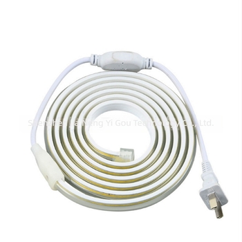 COB LED-szalag 220V, vízálló, öntapadós, lineáris világítás beltéri használatra