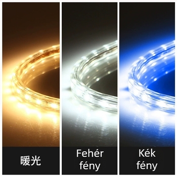 Fali LED-szalag mennyezetre - RGB színváltás, rendkívül fényes, kültéri vízálló, LED modulok egy- vagy kétsoros