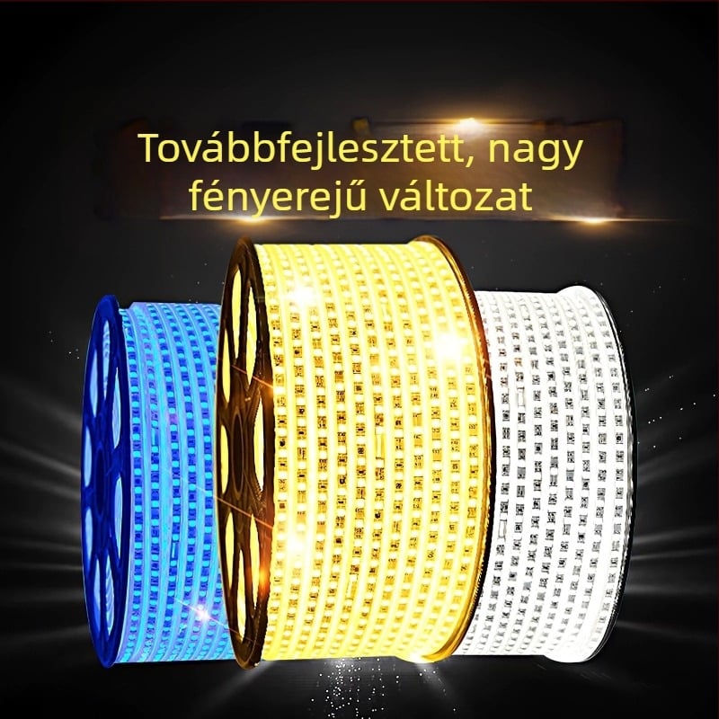 Fali LED-szalag mennyezetre - RGB színváltás, rendkívül fényes, kültéri vízálló, LED modulok egy- vagy kétsoros