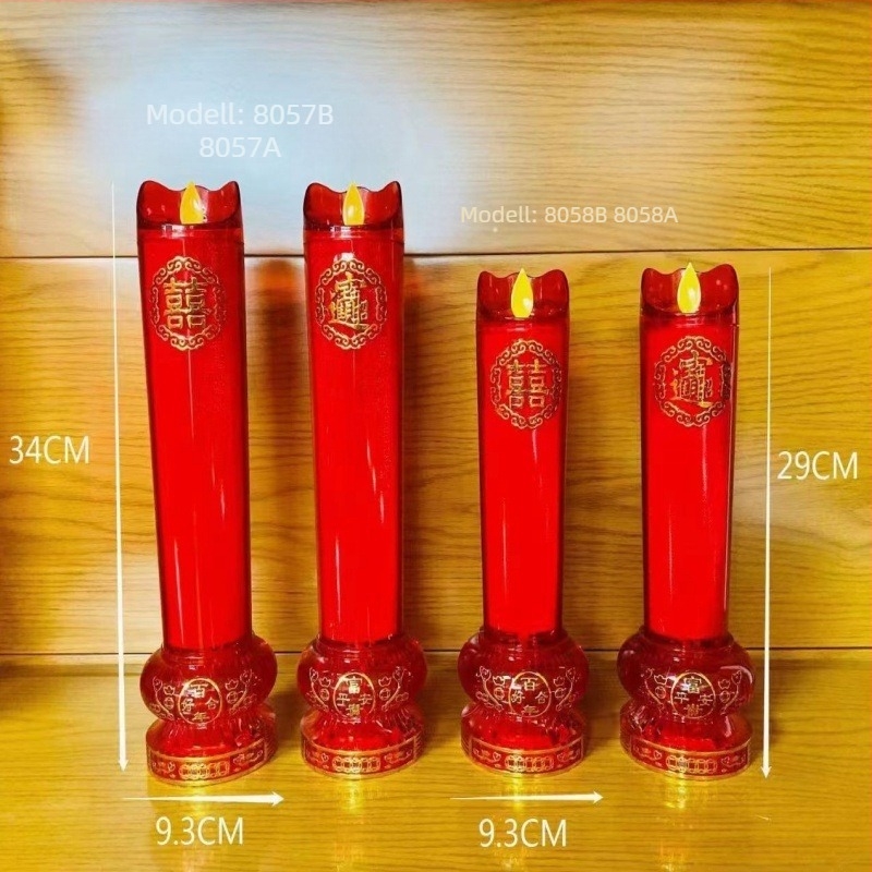 LED elektronikus gyertya lengő lánggal, kristály gyertyalámpa, elektromos gyertyatartó, két darab akkumulátorral
