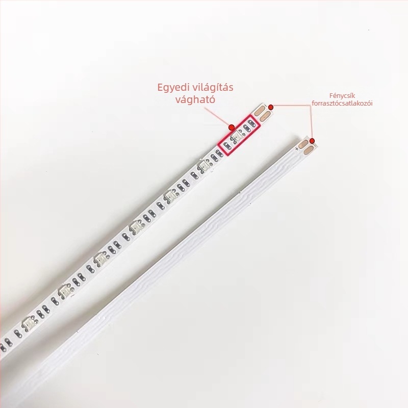 2,6 mm-es RGB teljes színű LED-szalag, többszínű testreszabással az autó atmoszférájához