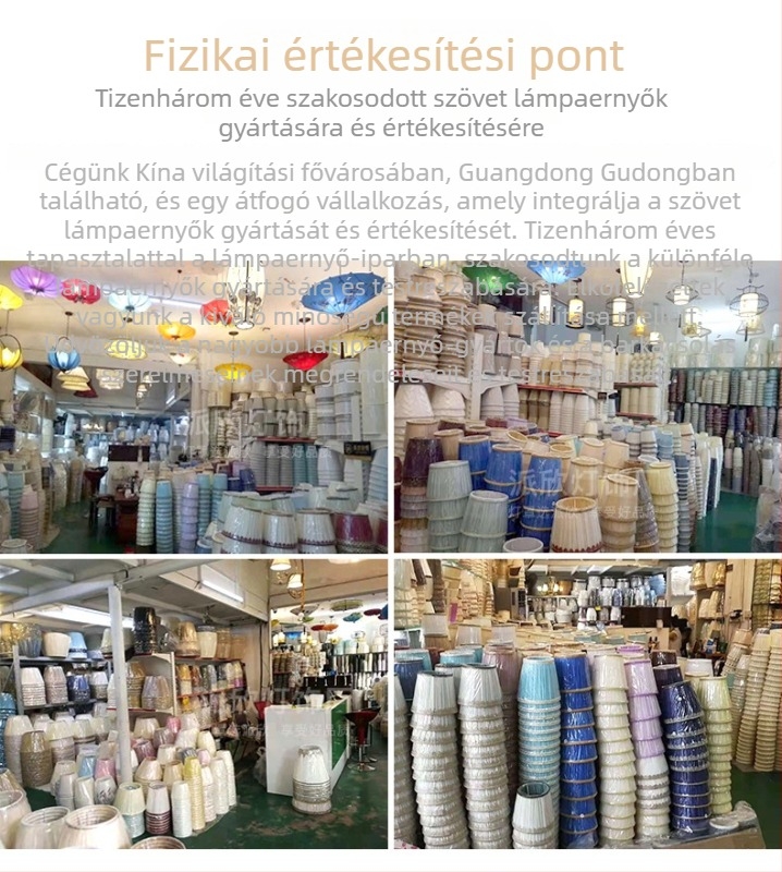 Khaki színű textil lámpabura csillárhoz és falikarhoz, egyszerű dizájn peremmel