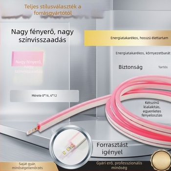 Kültéri szilikon LED-szalag, vízálló, rugalmas neonfény feliratokhoz