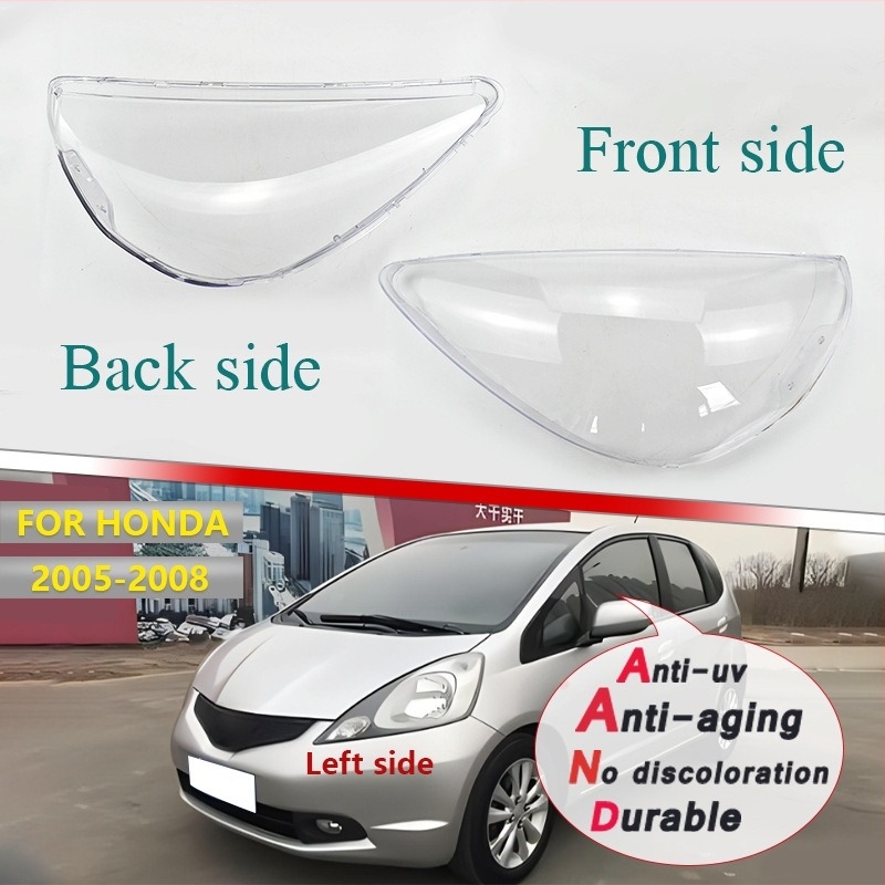 Honda Fit 2005-2008 fényszórófedél, PC anyagból, átlátszó burkolat