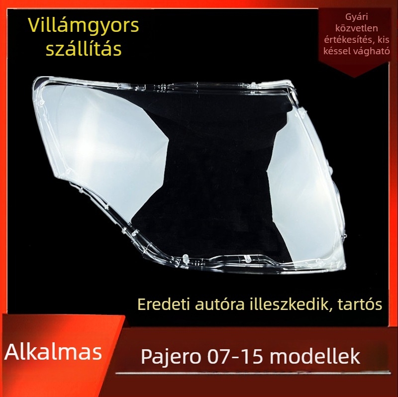 Mitsubishi Pajero első fényszóró átlátszó lencsetakarója V93/V97 (2007–2015)
